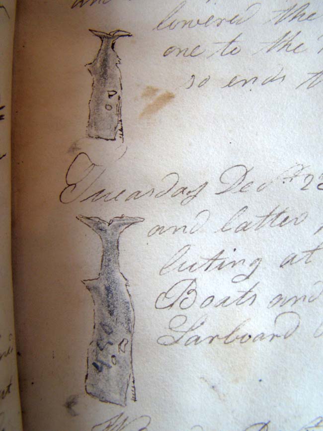A HISTORICALLY IMPORTANT Whaling Log Book from the ship William Hamilton of New Bedford recording its' Pacific Ocean whaling expedition from 1834 to 1837. — image 6
